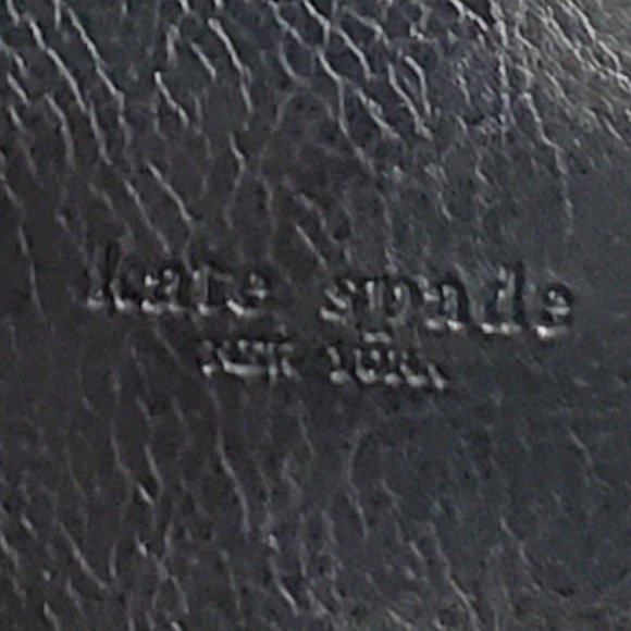 Kate Spade New York Handbag Black leather with red straps with white stitching - Picture 3 of 13